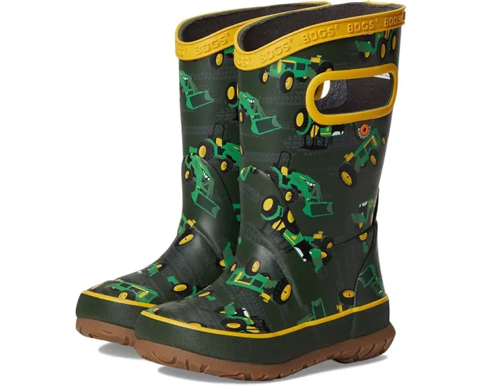 Детские сапоги Bogs Rainboot Tractor с трактором и технологией борьбы с запахами