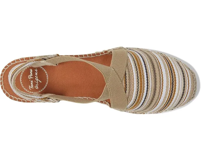 Сандалии-эспадрильи Toni Pons Vinaros с эластичными лямками в полоску