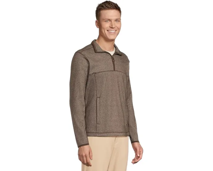 Johnston & Murphy толстовка Textured Fleece Quarter-zip с фактурным флисом