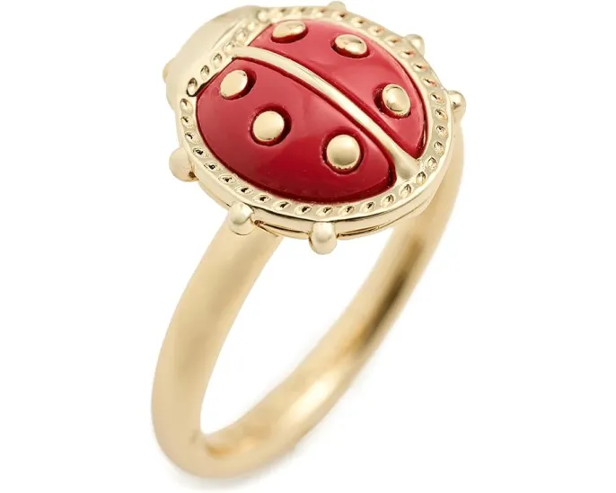 Кольцо-лента Kendra Scott Lady Bug с фигуркой божьей коровки