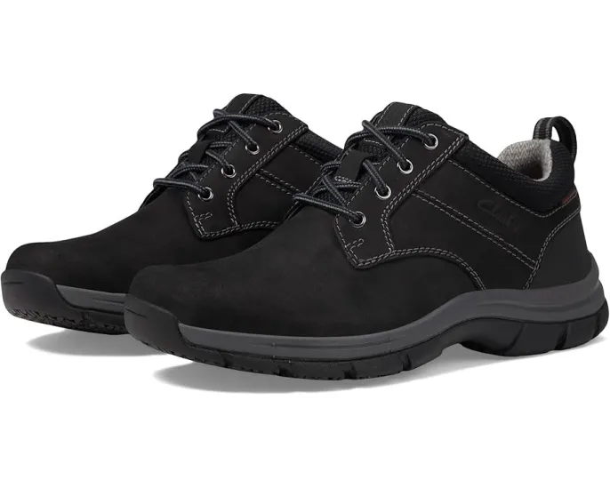 Clarks Walpath Low водонепроницаемые кожаные кроссовки на квадратном каблуке