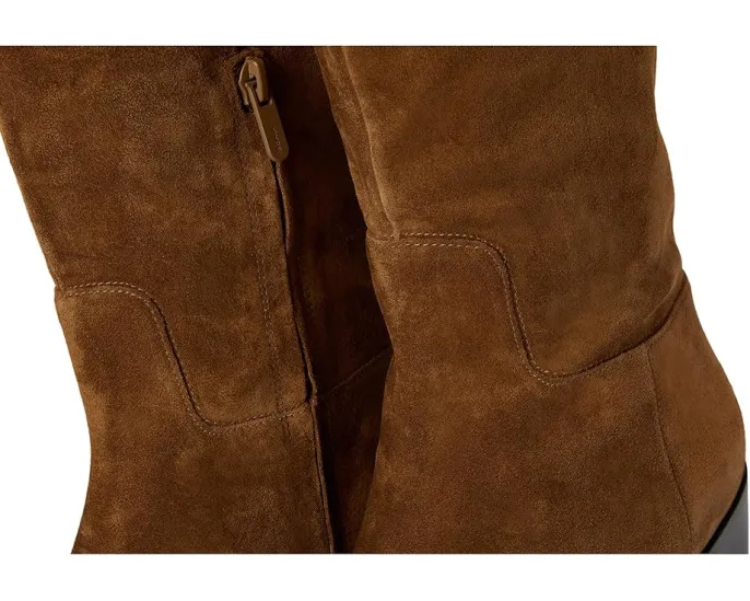 Высокие сапоги Vince Andes из замши на устойчивом каблуке