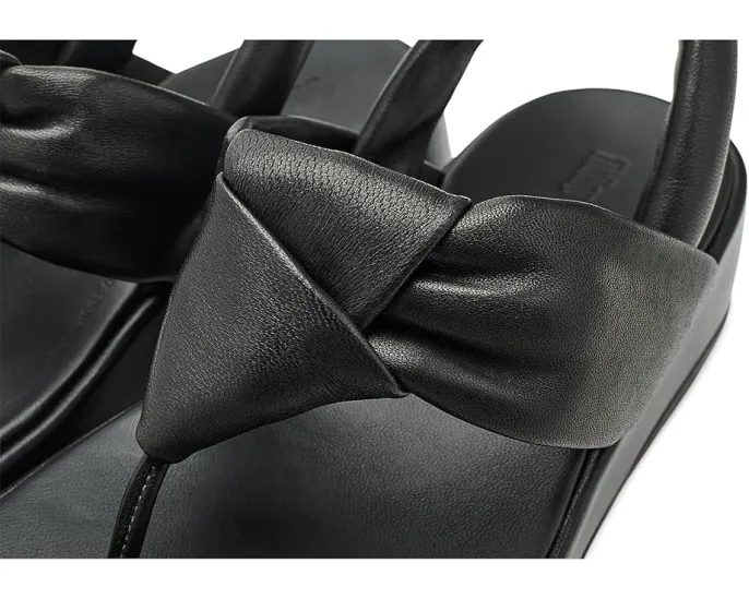 Сандалии FitFlop F Mode Knot с узлом из мягкой кожи и задним ремешком