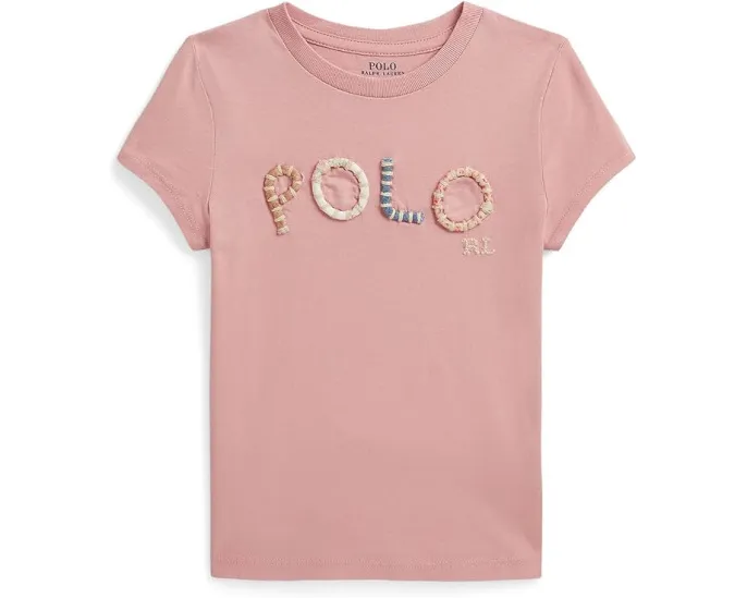 Футболка с логотипом в горошек от Polo Ralph Lauren для малышей