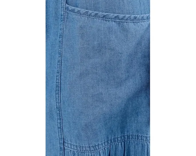 Широкие брюки XCVI Dugan Wide Leg с эластичным поясом из хлопка и льна