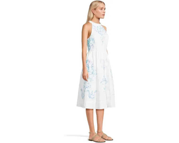 Миди-платье Gianne с запахом и аппликацией от Lilly Pulitzer