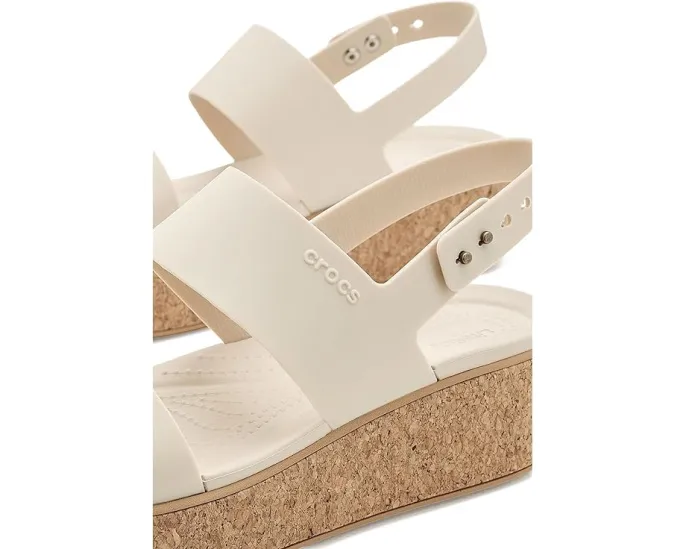 Сандалии Crocs Brooklyn Cork Low Wedge на пробковой платформе