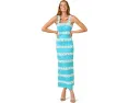 Платье Davis макси с квадратным вырезом и кружевной отделкой Lilly Pulitzer