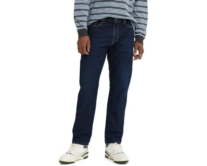 Джинсы Levi's 502 Taper с зауженным кроем и кожаным патчем на поясе