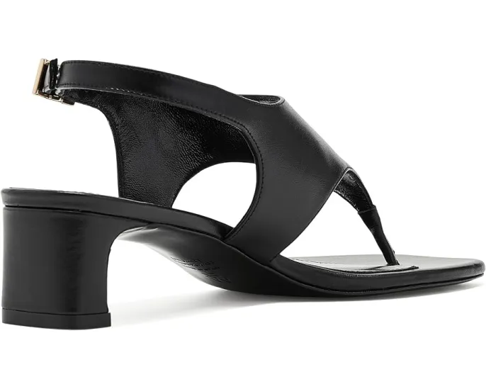 Сандалии Stuart Weitzman Baby Babette Thong на каблуке черные