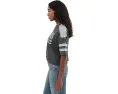 Укороченная футболка NFL Las Vegas Raiders с блестками Junk Food Clothing