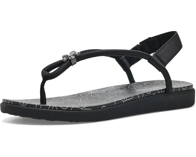 Веганские сандалии Meditation Luxe - Stunning Charm с цветком Skechers