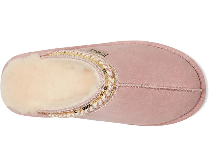 Домашние тапочки Bearpaw Tanya из замши с шерстяной подкладкой и защитой Bear Coat