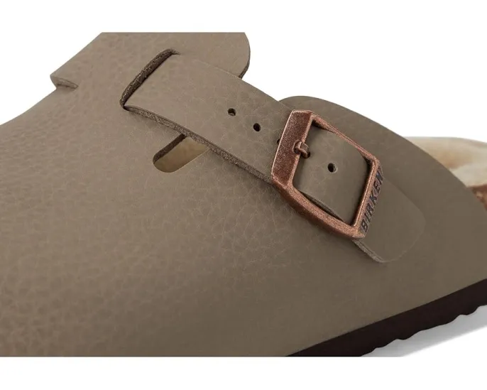 Детские сабо Birkenstock Boston с подкладкой из овчины