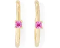 Серьги-кольца Kate Spade New York Bold Small Hoops с цирконием и жемчугом