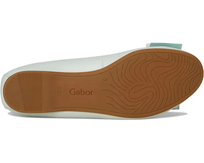 Gabor 64.125 балетки с бантом и мягкой стелькой из нубука