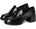 Лоферы COACH Natalie из тисненой кожи крокодила, черные
