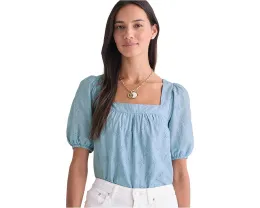 Топ Eyelet от Vineyard Vines с квадратным вырезом и ажурным узором