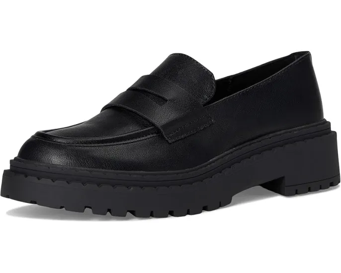 Rocket Dog Лоферы Perry черные на платформе с искусственной кожи и удобной стелькой