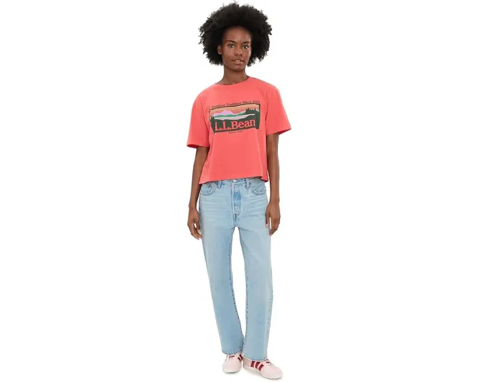 Футболка L.L.Bean Sunday Sunwashed Crew Tee с принтом