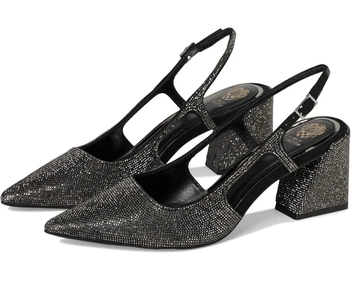 Туфли-лодочки Vince Camuto Sindreea на устойчивом каблуке с ремешком и стразами