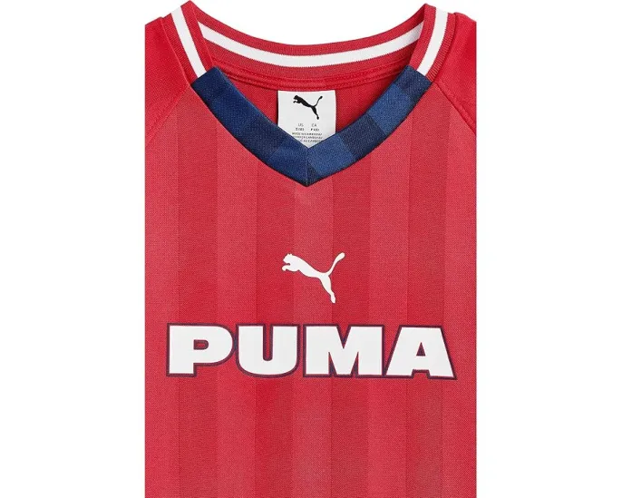 Детская футболка Puma Showtime Pique Soccer 2026 красного цвета