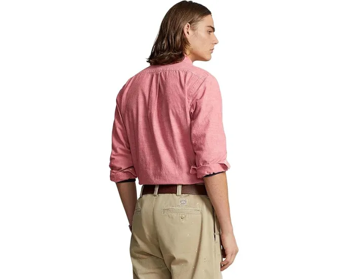 Классическая рубашка Polo Ralph Lauren из ткани шамбре