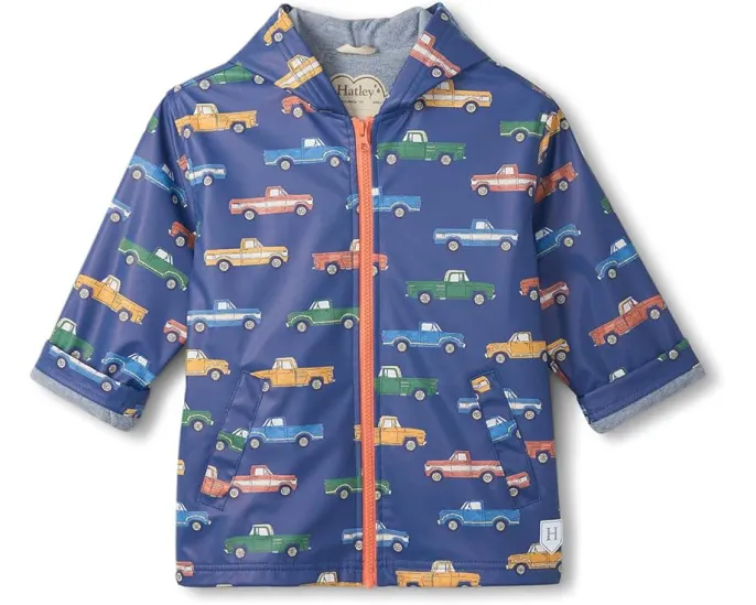 Дождевик Hatley Kids Trucks на молнии с принтом грузовиков