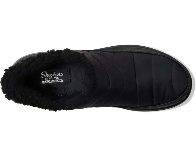 SKECHERS Cozy Escape тапочки без шнуровки с утеплением из искусственного меха и стелькой Memory Foam
