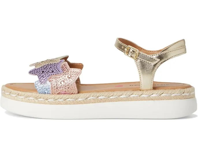 Сандалии Steve Madden Kids Gems на платформе с ремешком и звёздами