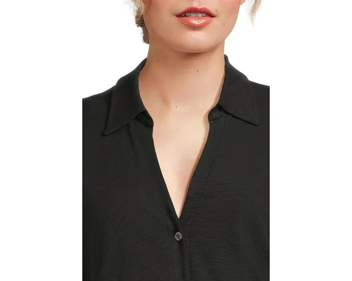 Рубашка Lilla P с боковыми складками и застежкой на пуговицах из мягкого хлопка