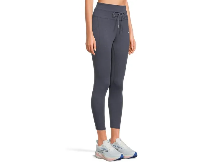 Леггинсы Brooks Luxe Tight с ультрамягкой тканью и двумя карманами на бедре