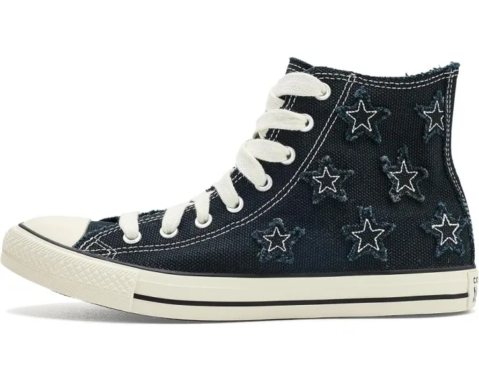 Кеды Converse Chuck Taylor All Star с потертыми звездами высокая посадка
