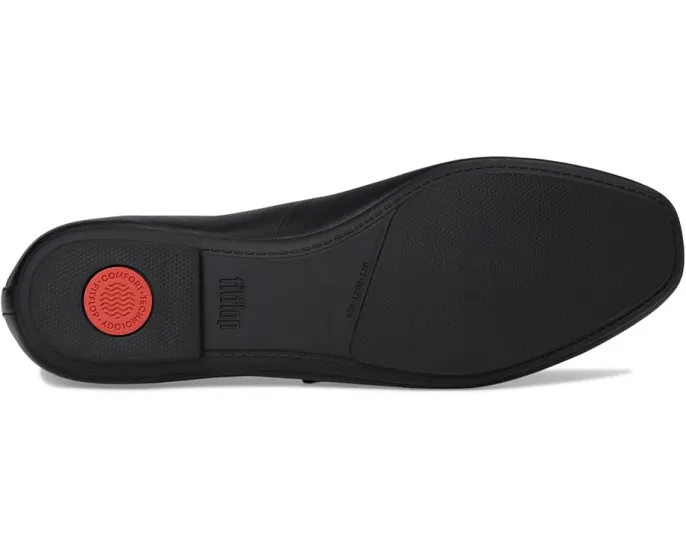 Туфли-марджи FitFlop Delicato из мягкой кожи наппа с пряжкой