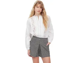 Madewell Gingham Mini Skort с клетчатым принтом и карманами