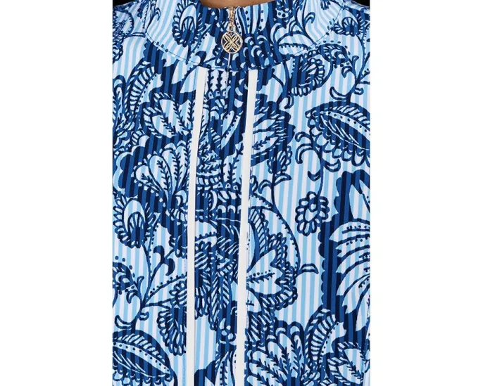 Lilly Pulitzer платье Kathy для гольфа с защитой UPF 50+ и молнией спереди