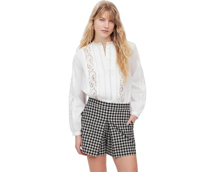 Madewell Gingham Mini Skort с клетчатым принтом и карманами