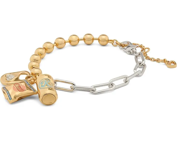 Браслет Snack Time Charm с подвесками и цирконием Kate Spade New York