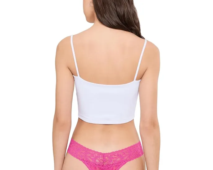 Синий набор стрингов Signature Lace Original Rise Thongs 3 Pack Hanky Panky