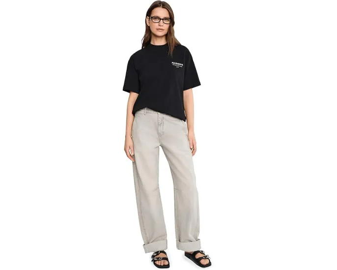 AllSaints футболка Dreamer Etta Tee свободного кроя из 100 хлопка