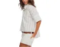 Рубашка Seaside Cotton Stripe от We The Free Free People Бежевый