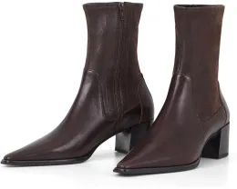 Ботильоны Giselle Leather Stretch Booties Vagabond Shoemakers с каблуком