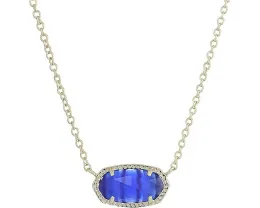 Кулон Kendra Scott Elisa с камнем на регулируемой цепочке