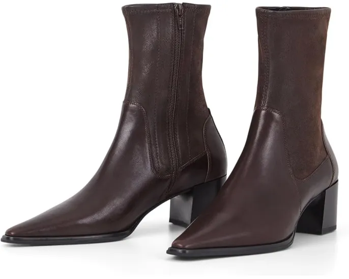 Ботильоны Giselle Leather Stretch Booties Vagabond Shoemakers с каблуком