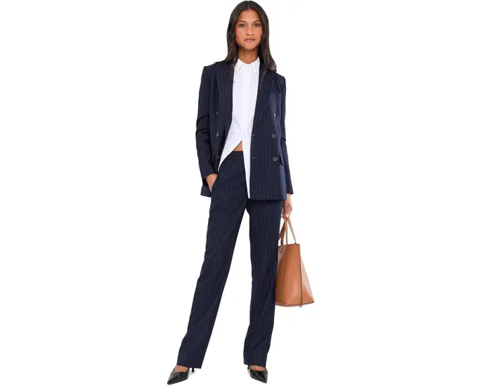 Классические брюки со стрелками Lauren Ralph Lauren из шерстяной смеси