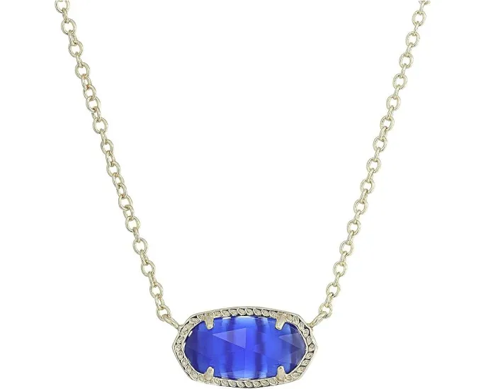 Кулон Kendra Scott Elisa с камнем на регулируемой цепочке