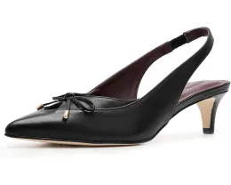 Туфли Misha с открытой пяткой и бантом из кожи от Bernardo