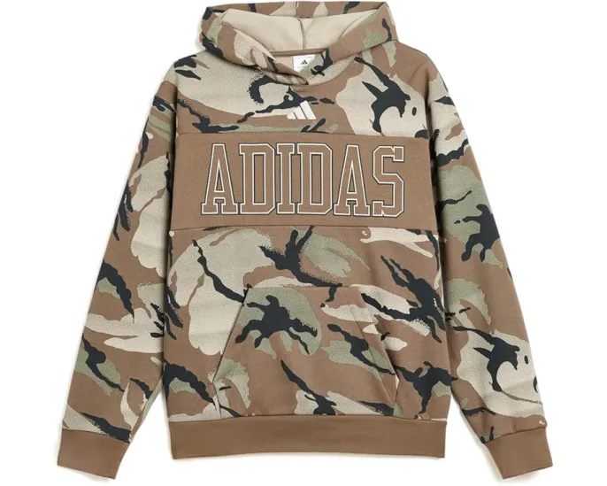 Adidas AOP Color Block Halftone Camo Hooded Pullover для детей с камуфляжем