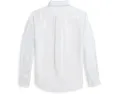 Рубашка Polo Ralph Lauren Kids Linen с манжетами и вышивкой