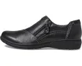 Туфли Clarks Carleigh Ray на плоской подошве с кожаным верхом и молнией